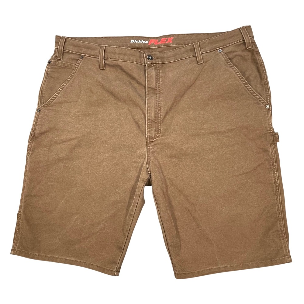 Dickies Brown Flex Regular Fit Carpenter Utility Shorts Mens 42